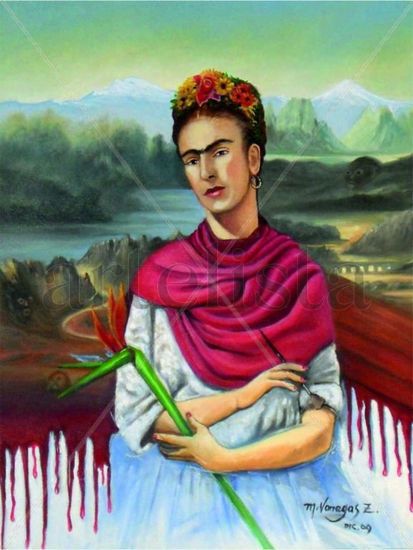 Frida, vida y obra inconclusa Óleo Lienzo Retrato