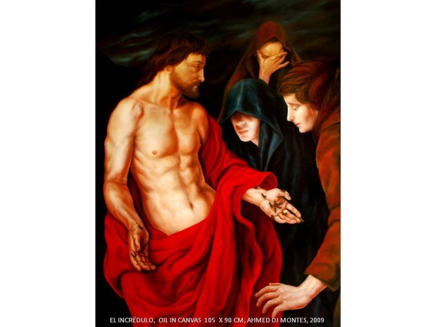 EL INCRÉDULO Oil Canvas Figure Painting