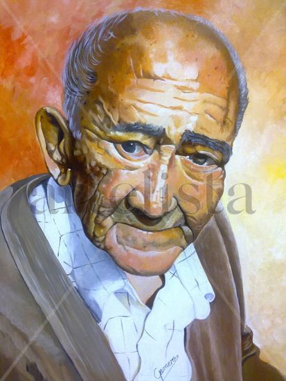 EL ABUELO Óleo Lienzo Retrato