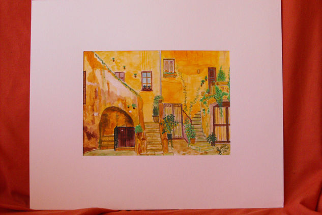 via del pellegino Acrylic Card Landscaping