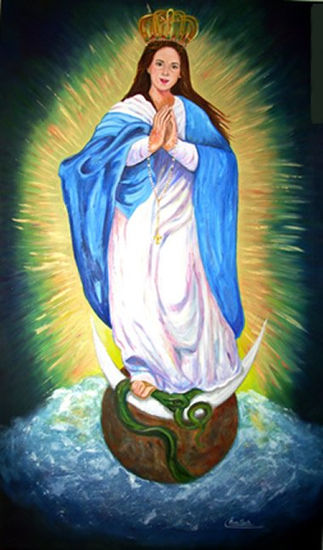 Inmaculada Oil Canvas Figure Painting