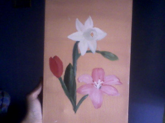 flores Oil Canvas Floral Painting