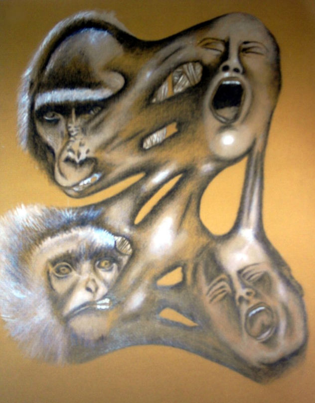 composición de simbiosis humano y animal  serie 2