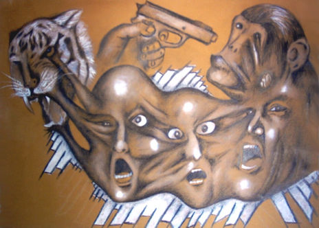 Lápiz grafito y...