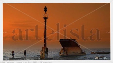 Pescando al Atardecer