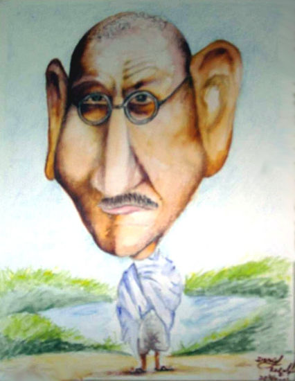 Caricatura de mahad magandi Charcoal