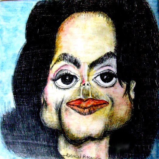 Homenaje a michael jackson Caricatura serie 1 