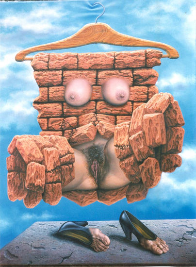 Homenaje a Rene Magritte Oil Canvas Landscaping