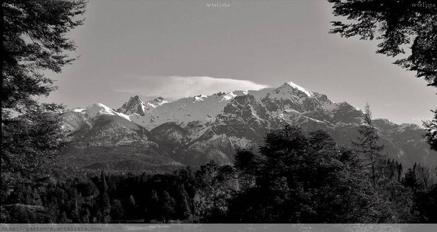 Paisaje Sureño Naturaleza Blanco y Negro (Digital)