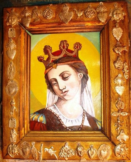 VIRGEN MEDIEVAL Oil Others Figure Painting