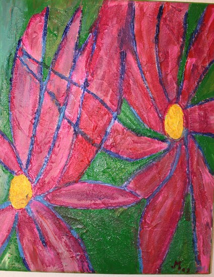 las margaritas Acrylic Canvas Floral Painting