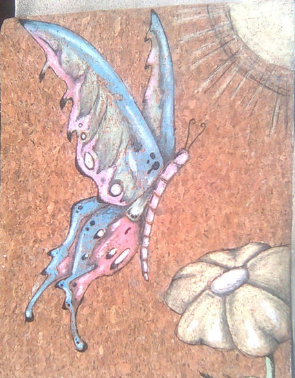 Mariposa sobre flor