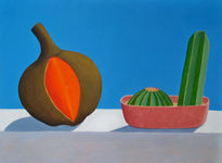 Zapote y cactus