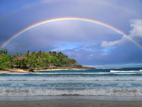 Arcoiris en playa...