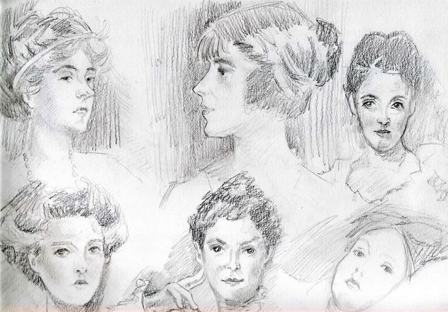 Seis retratos de Sargent
