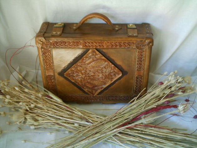 Valija de cuero-  Leather Gripsack
