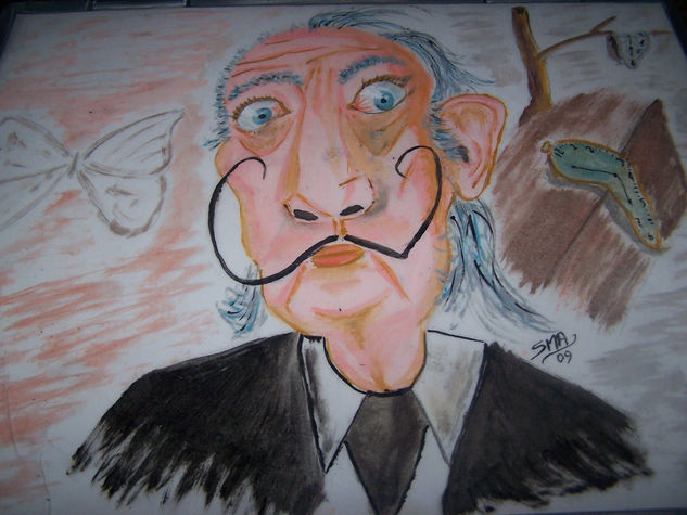 caricatura de Dali 