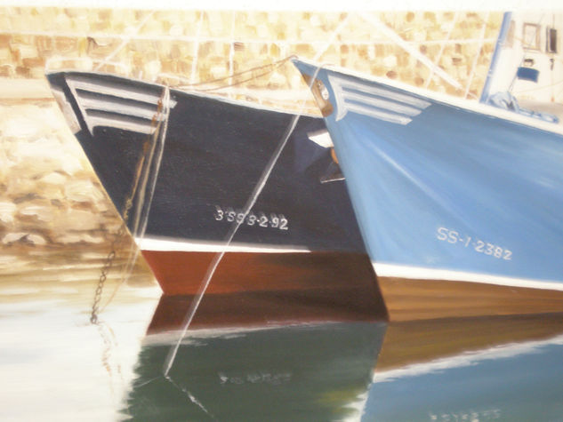 Barcos Oil Canvas Marine Painting