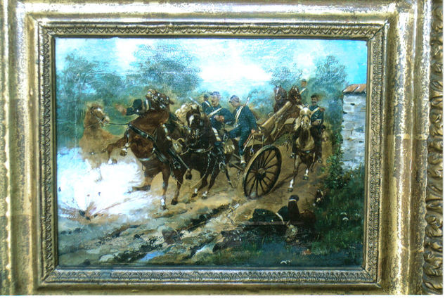 Guerreros franceses Óleo