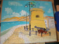 Torre de Balerma con cañón,óleo sobre lienzo en bastidor 50x40 apr5ox.de Crespo