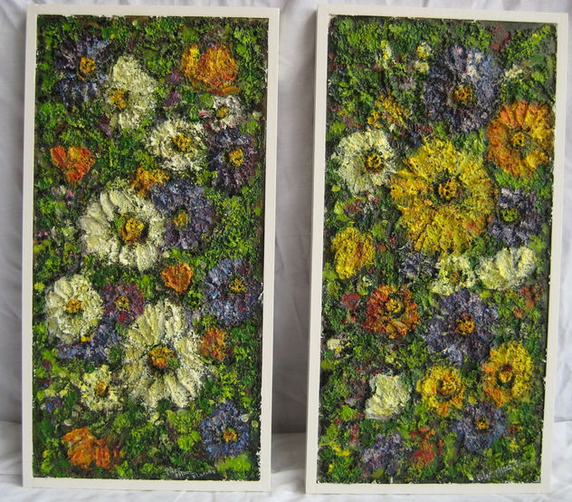 DÍPTICO FLORES RELIEVE DUNA