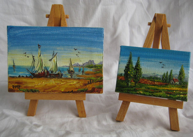 CUADROS MINIS MARINA Y PAISAJE