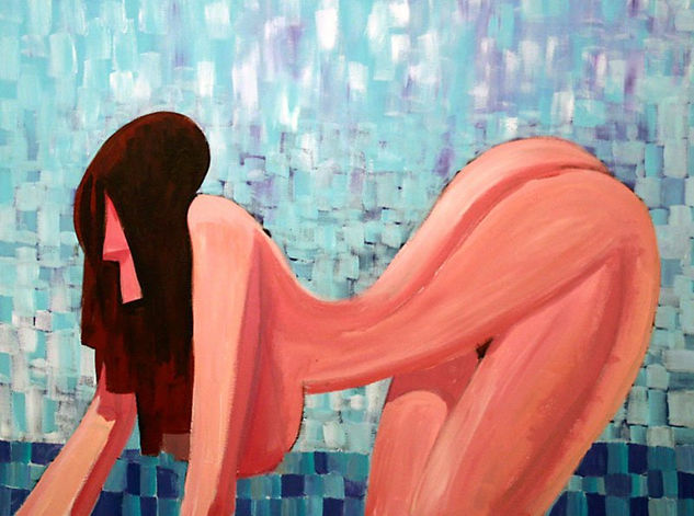 Lenta Huida Acrylic Canvas Nude Paintings