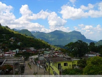 Pueblo en la montaña