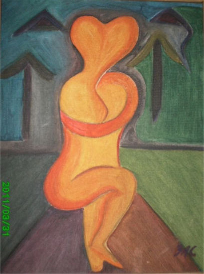 Indisoluble Oil Canvas Figure Painting