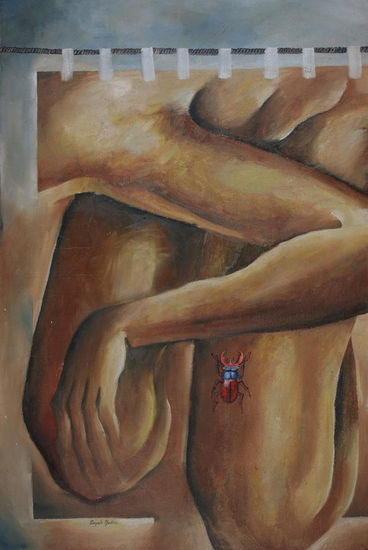 INSECTO EN LAS PIERNAS Oil Canvas Nude Paintings