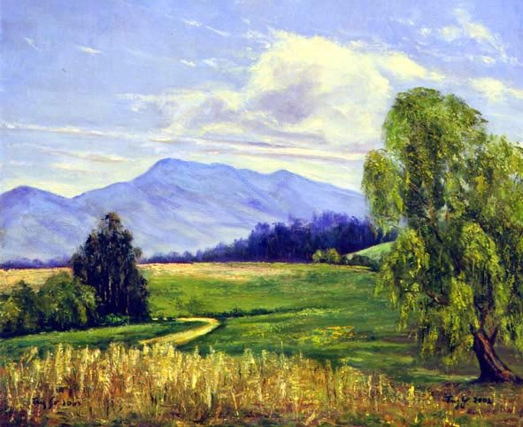 PAISAJE_LEJANIA_DE_TABIO Oil Canvas Landscaping