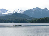 Remando en el lago