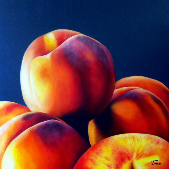 Duraznos Oil Canvas Still Life Paintings