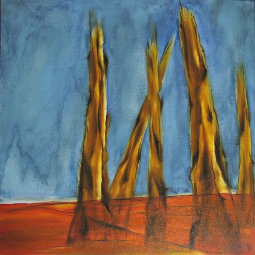 Bosque Frío Oil Canvas Landscaping