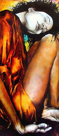 Reina Desprendimiento Acrylic Canvas Figure Painting