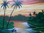 TORTUGUERO Oil Canvas Landscaping