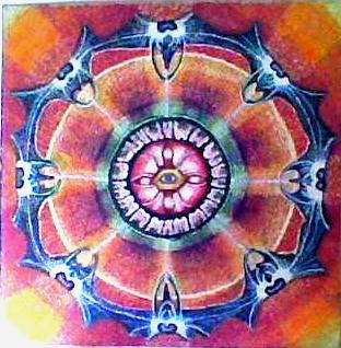 mandala, despertar cosmico Oil Canvas Landscaping