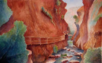Sereno entre las rocas