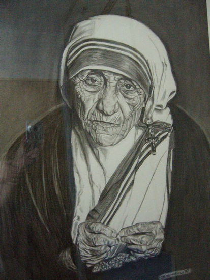 Amor (Madre Teresa de Calcuta) Carboncillo