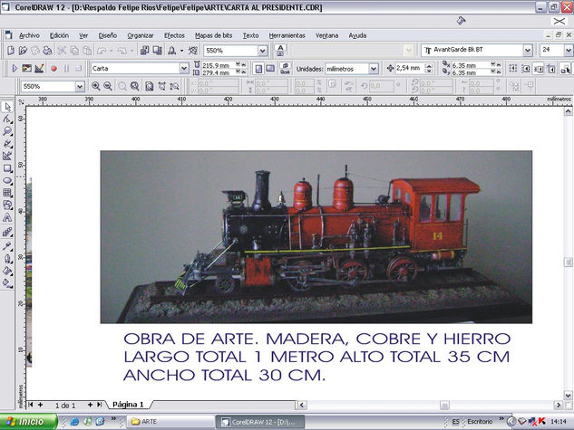 locomotoras a vapor Mixta Figurativa
