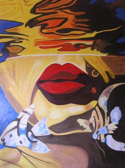 homage to dali Oil Canvas Figure Painting