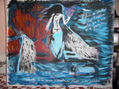 Lienzo pintura acrilica lilith