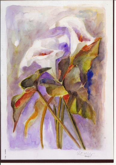 Calas Watercolour Paper Floral Painting