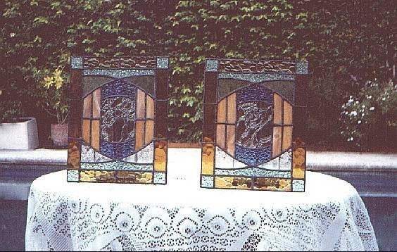 par de suncatcher en vitraux sin nombre