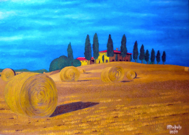 Pienza,Val D´Orcia Oil Canvas Landscaping