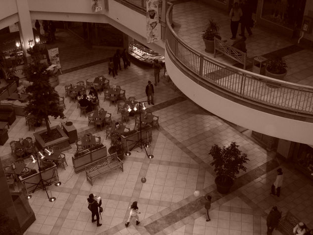 Mall Portal Temuco Arquitectura e interiorismo Blanco y Negro (Digital)