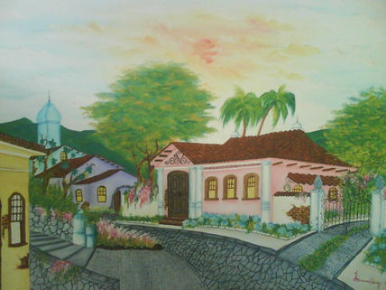 A casa cor de rosa