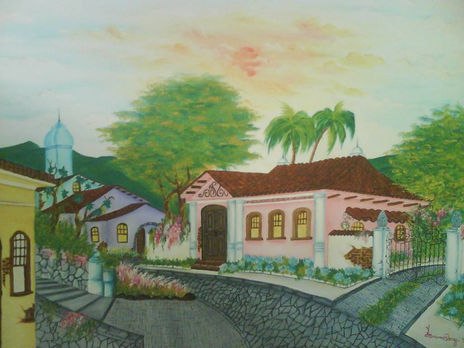 A casa cor de rosa