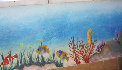 Mural fondo marino 6