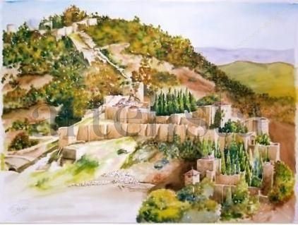 LA ALCAZABA Oil Canvas Landscaping